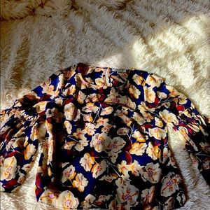 Patterned floral blouse